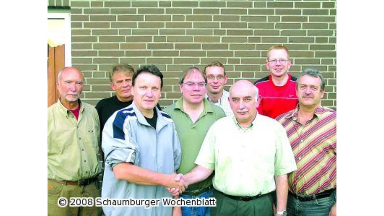 Wilfried Lampe an der Spitze der Reservisten (Foto: red)