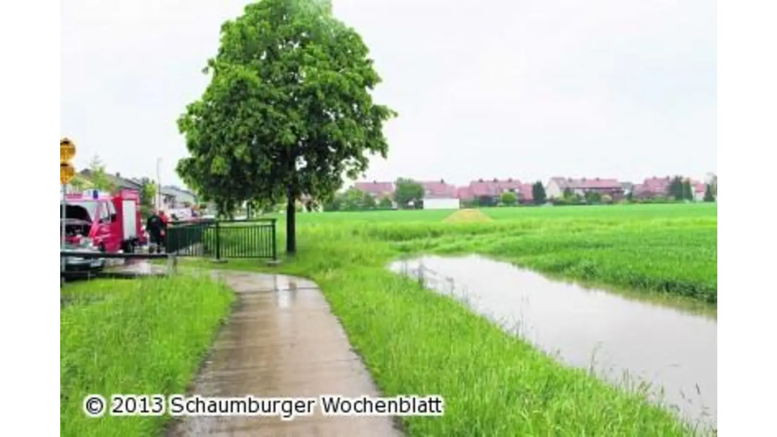 Hochwasser fordert die Feuerwehren im Landkreis (Foto: ag)