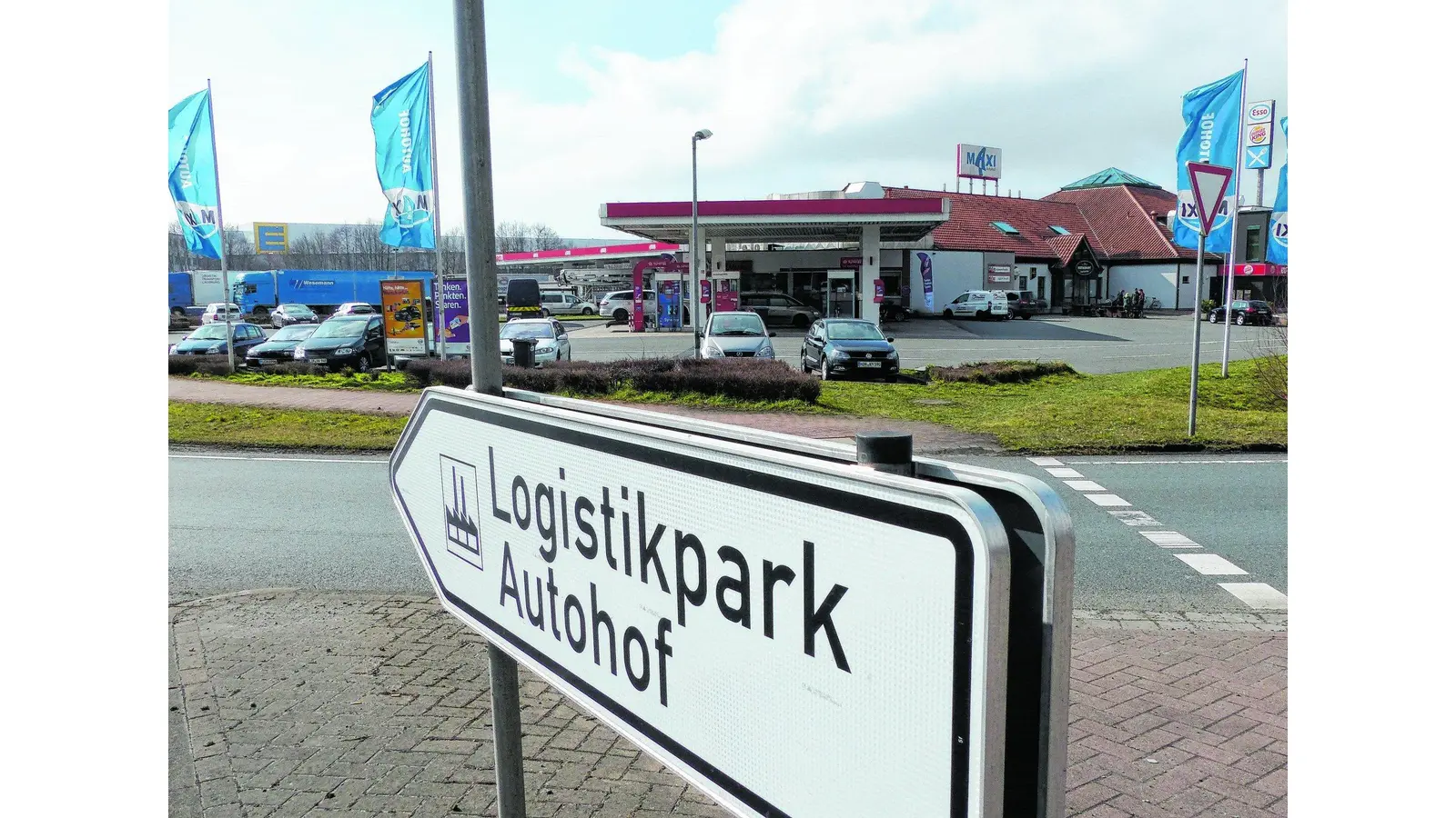 Lahme Leitungen im Logistikpark (Foto: al)