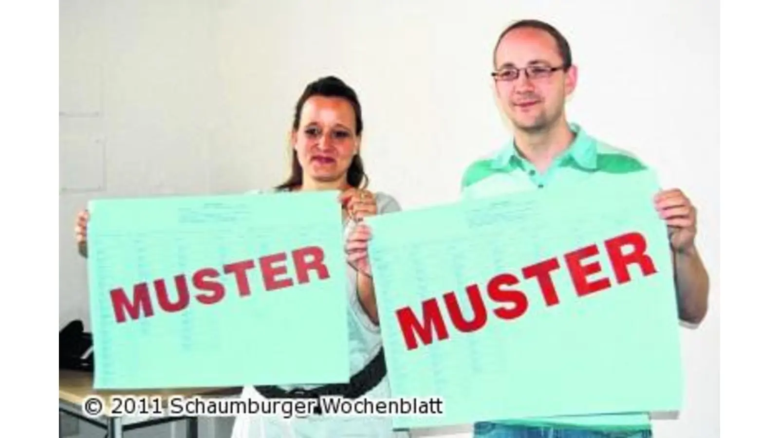 Der größte Wahlzettel aller Zeiten (Foto: ste)
