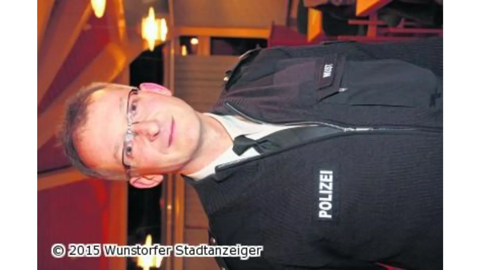 Polizeioberkommissar Rüdiger Wust ist Krankheitsvertretung (Foto: gi)