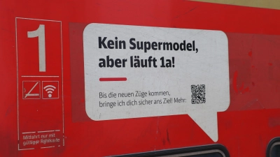 An einigen Waggons ist dieser zutreffende Spruch zu lesen. (Foto: gi)