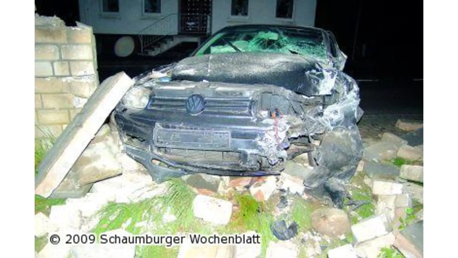 Mit Vollgas in Mauer (Foto: mk)