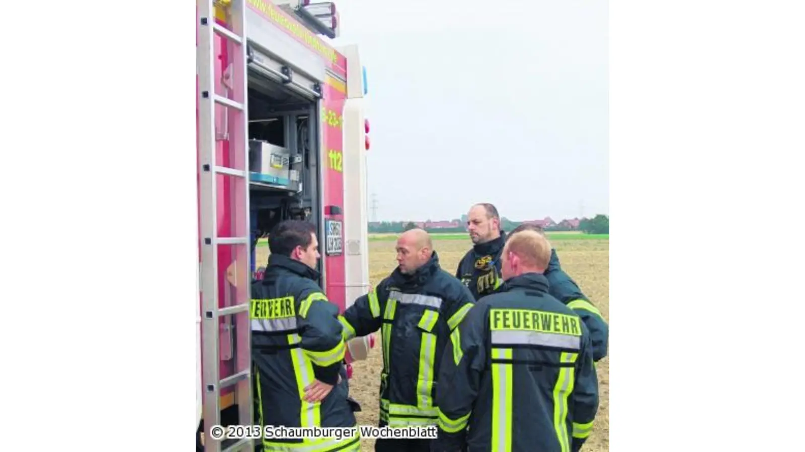 Unterwegs schnell den Brand löschen (Foto: em)