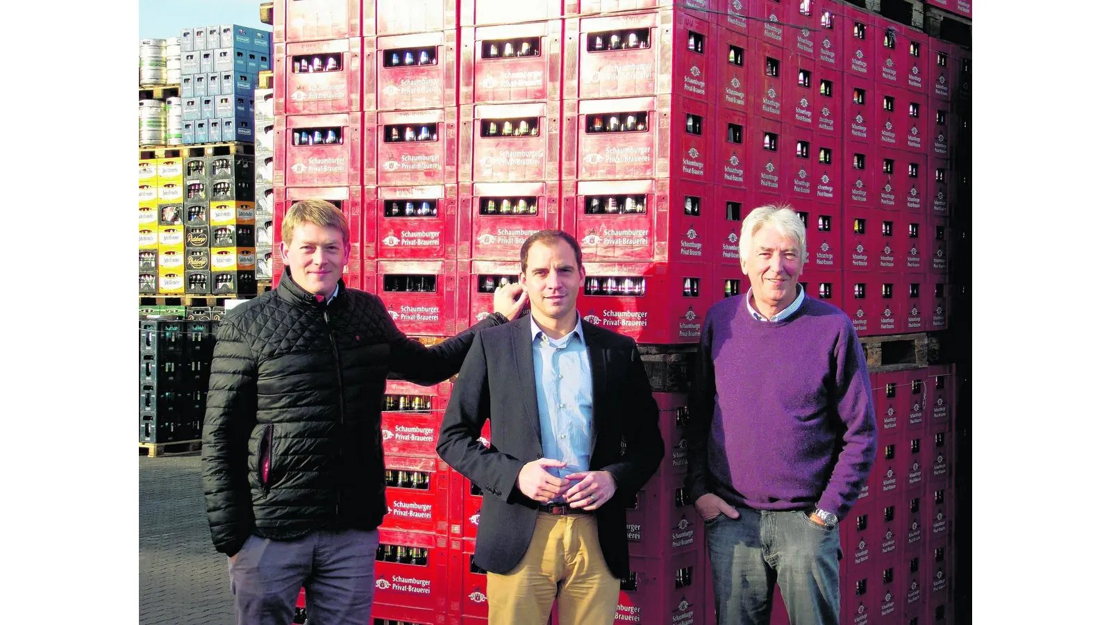 Maik Beermann zu Besuch bei Getränke Damke (Foto: gr)