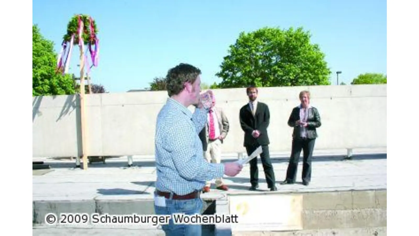 Richtfest auf dem Bunker (Foto: ih)