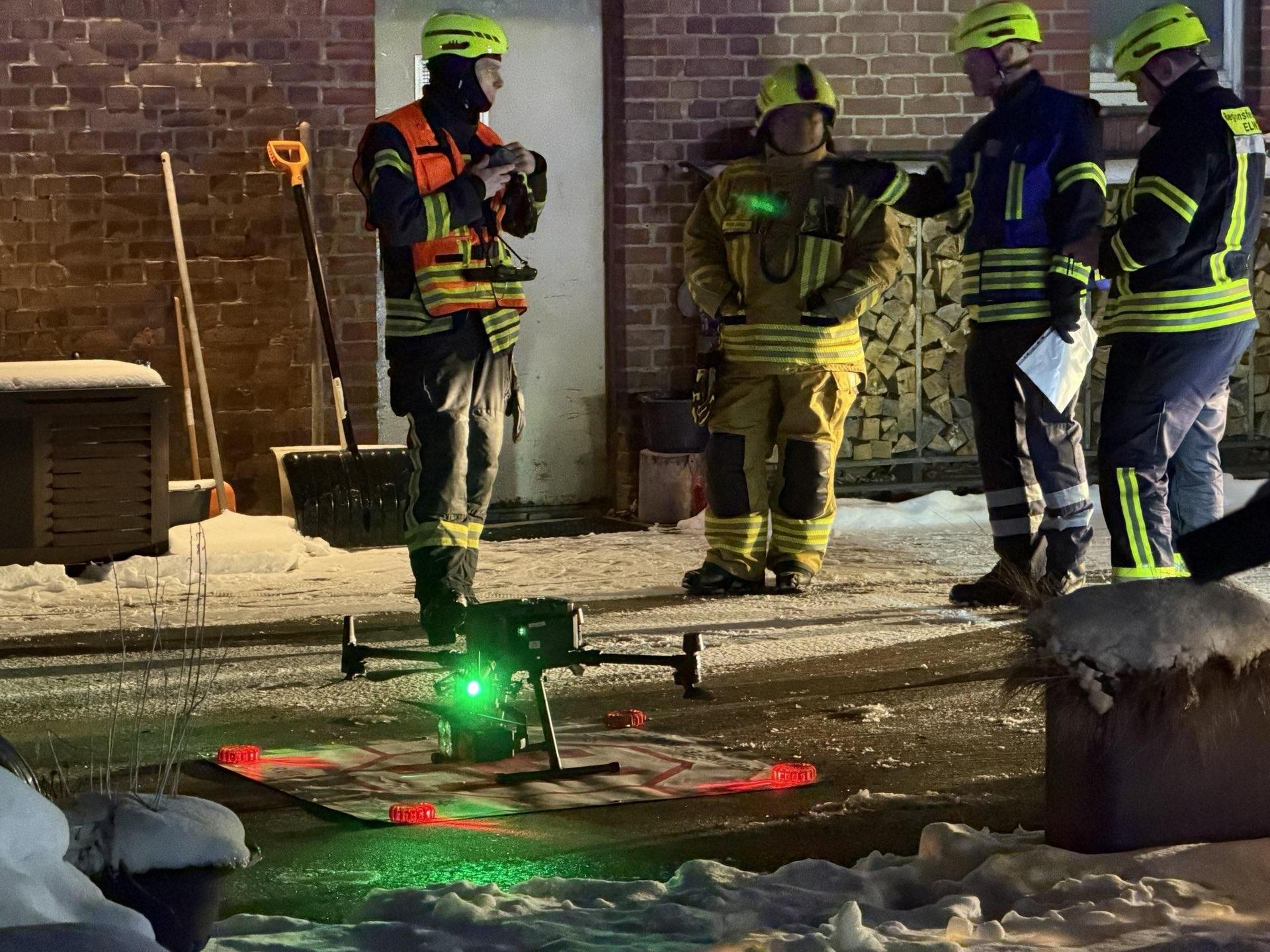 Unterstützung: Drohne mit Wärmebildkamera. (Foto: Feuerwehr)