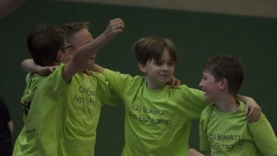 Jubel bei den jungen Akteuren: Das Handballspielfest der Grundschulen 2025. (Foto: privat)