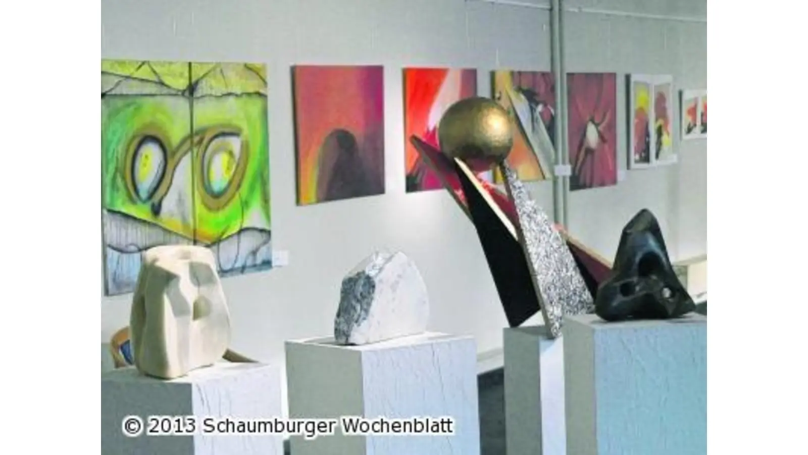 Eine Etage mit vielen neuen Arbeiten (Foto: red)