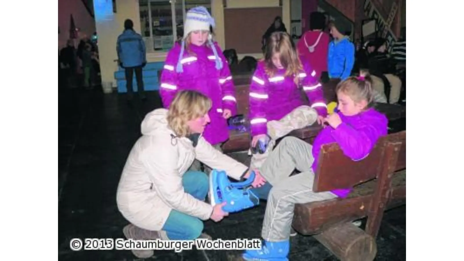 Neue Schuhe gleiten auf neuem Eis (Foto: al)