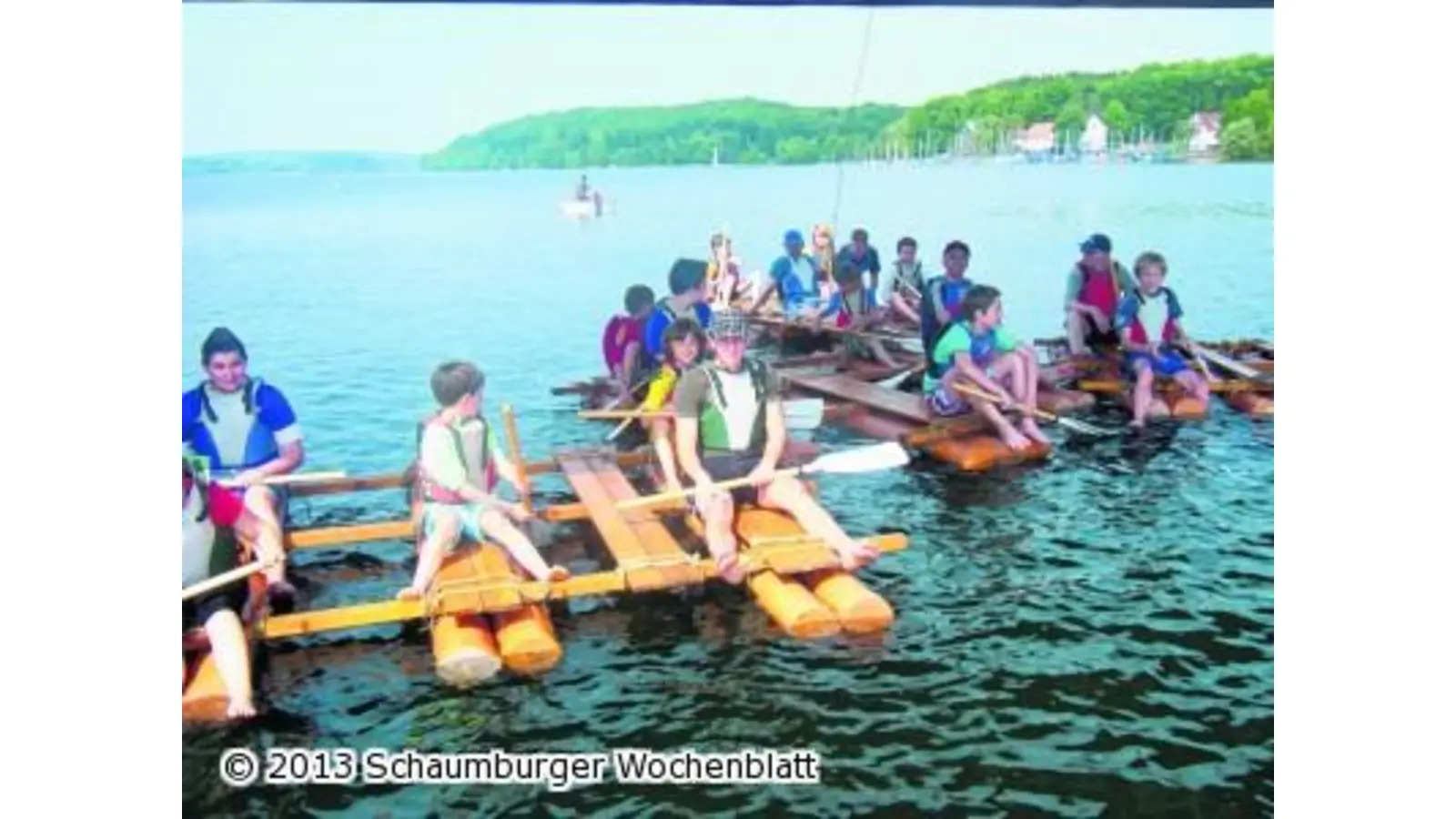 Tischtennisnachwuchs sticht per Floß in See (Foto: em)