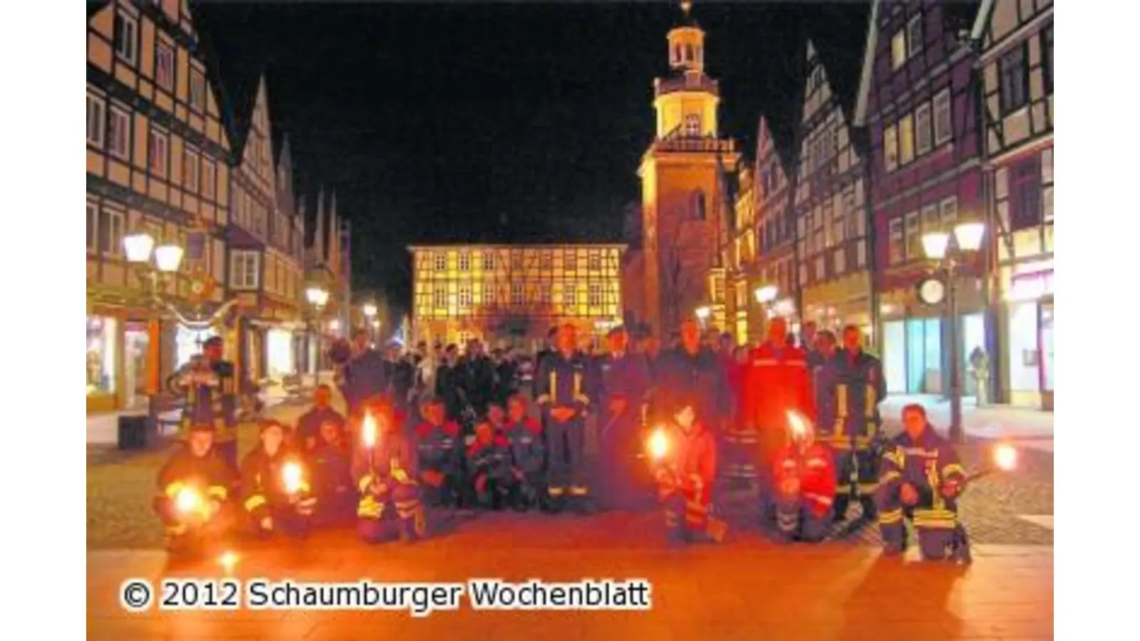 Übung mit feierlichem Ausmarsch (Foto: ste)