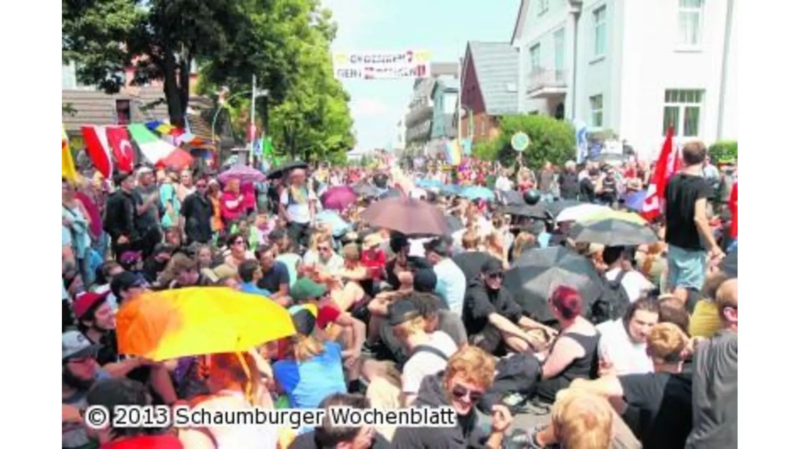 Rechtsextreme kommen diesmal nicht zu ihrem Ziel (Foto: red)