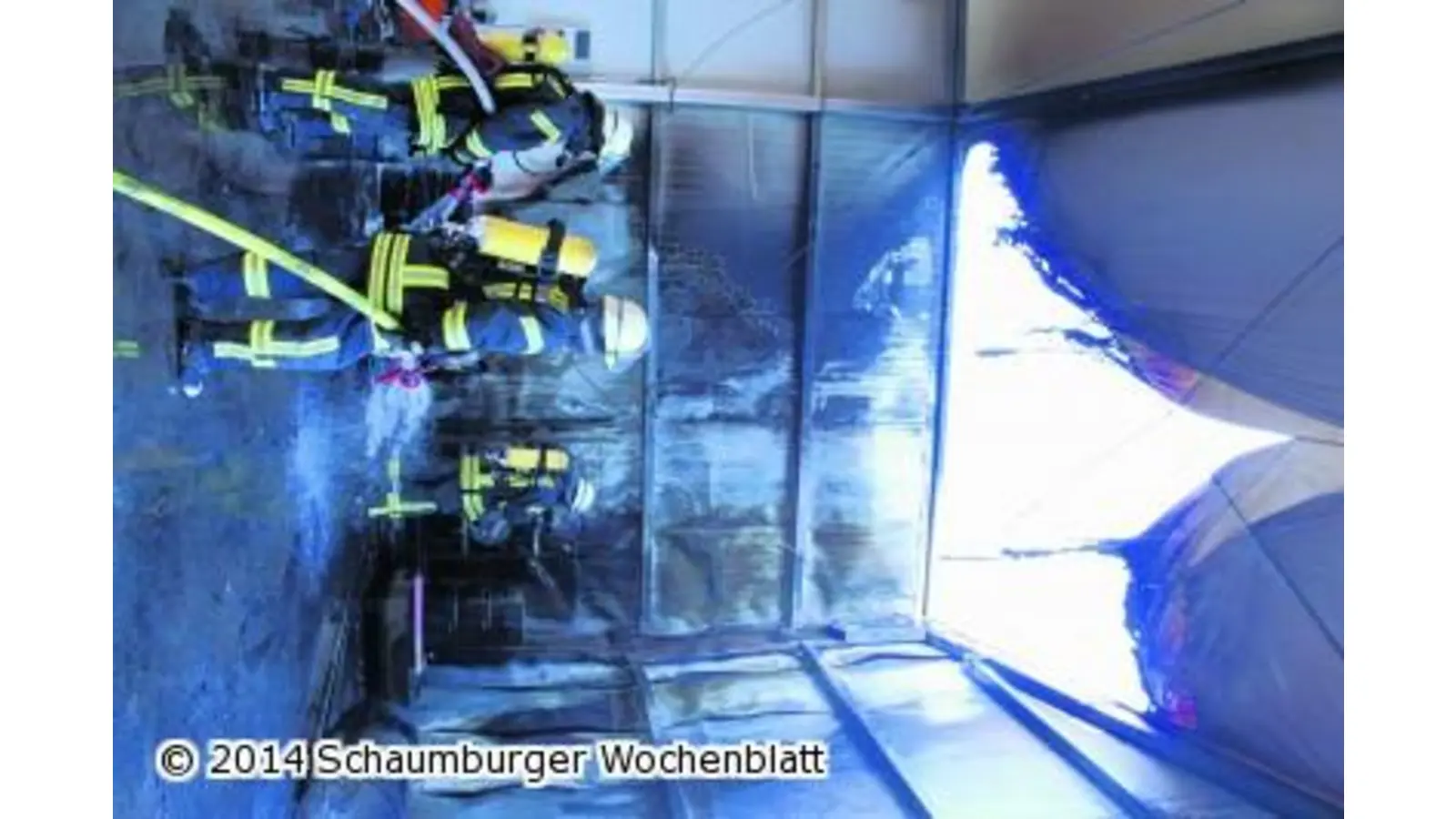 Feuer am Lüdersfelder Schacht (Foto: tr)