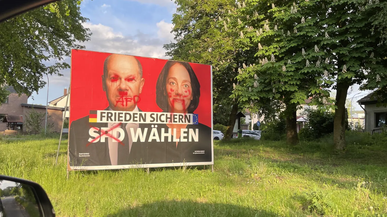 Beschmierungen sind schon fast an der Tagesordnung. (Foto: nd)