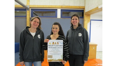 Im Mai laden Karin Penk (Kassenwartin), Suzan Wagner (1. Vorsitzende), Jana Gerntrup (stellv. Vorsitzende) zu einem Flohmarkt ein. (Foto: privat)