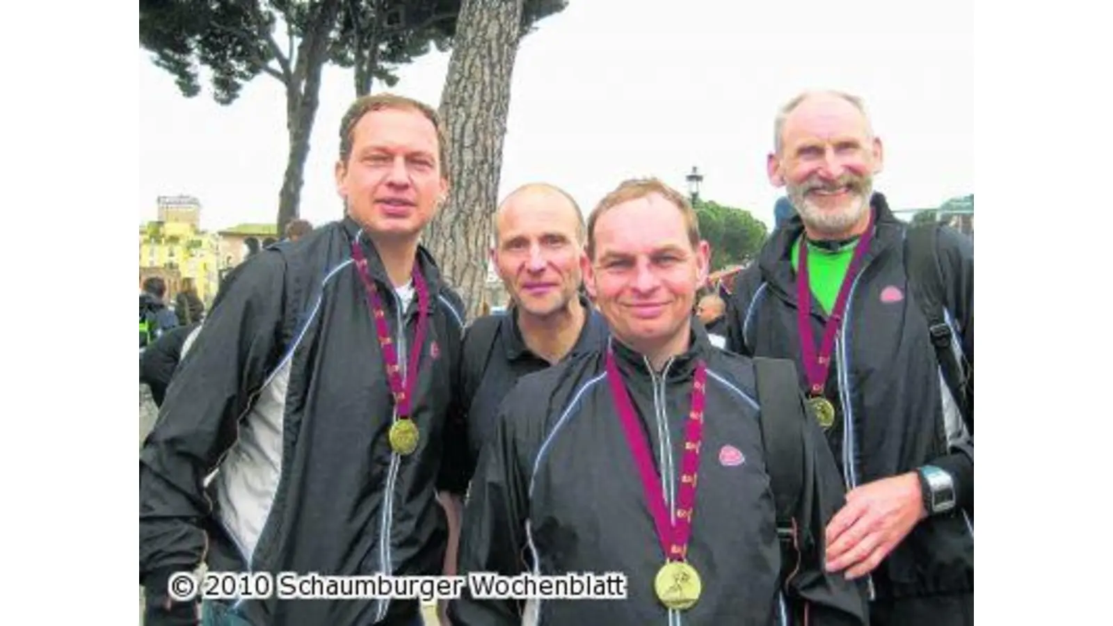 VfL-Läufer beim Rom-Marathon am Start (Foto: red)