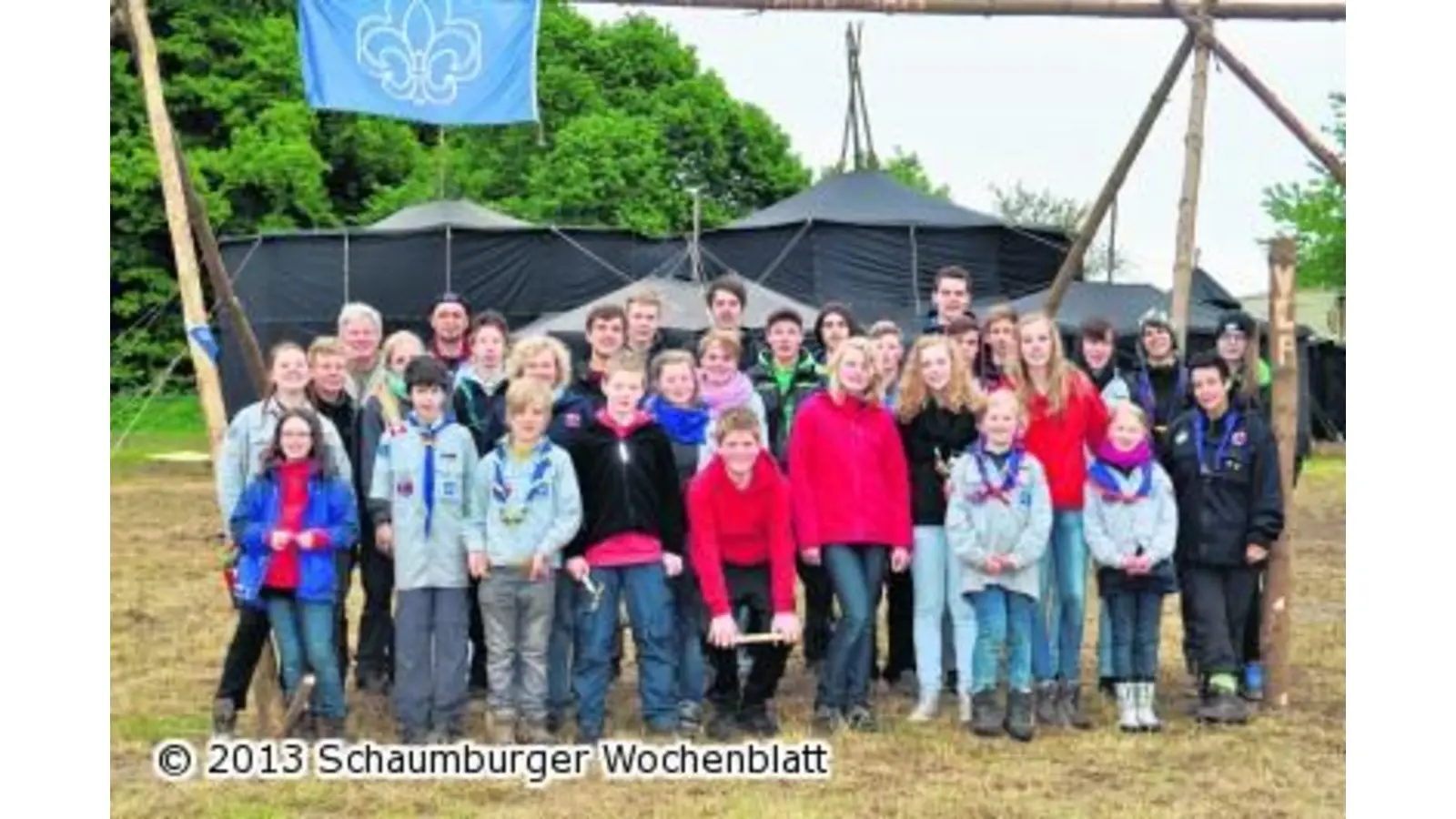 Pfadfinder testen ihre Wetterfestigkeit (Foto: red)