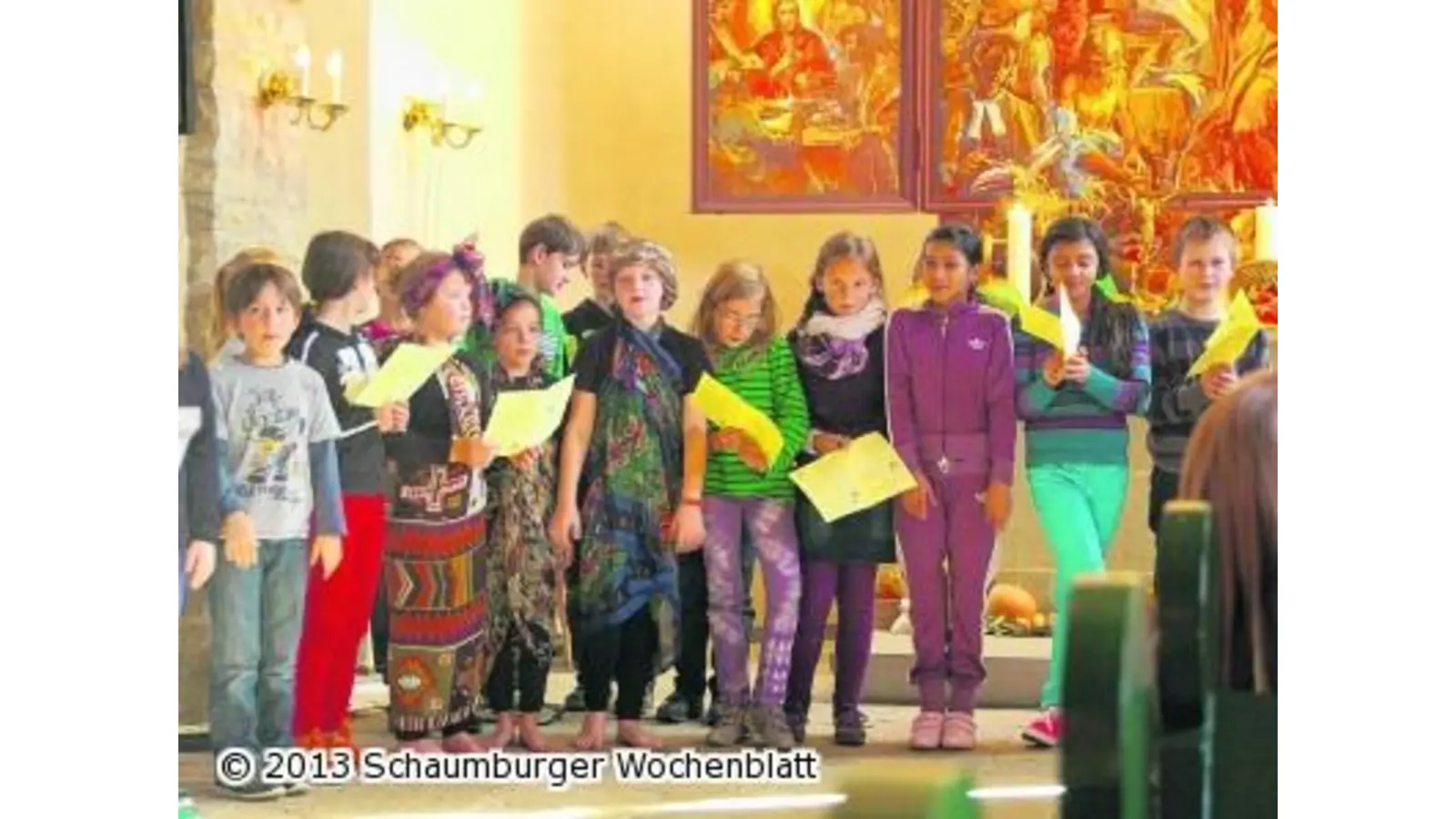 Grundschüler gestalten Gottesdienst (Foto: wtz)