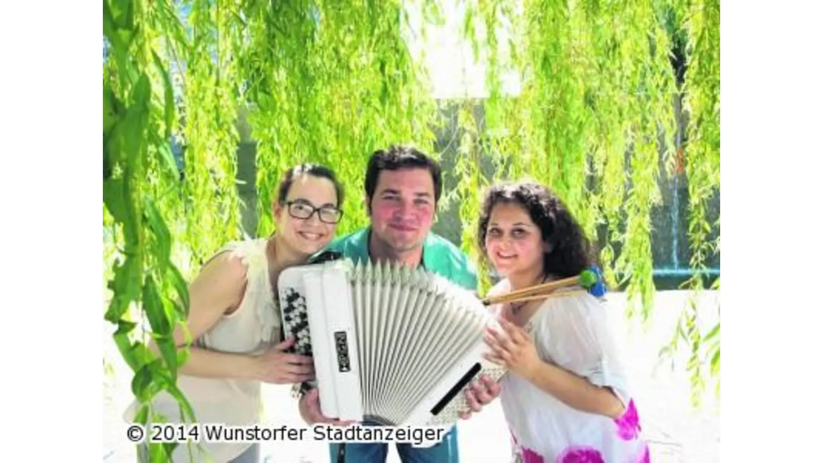 Akkordeon und Marimba erklingen in der Abtei (Foto: mk)