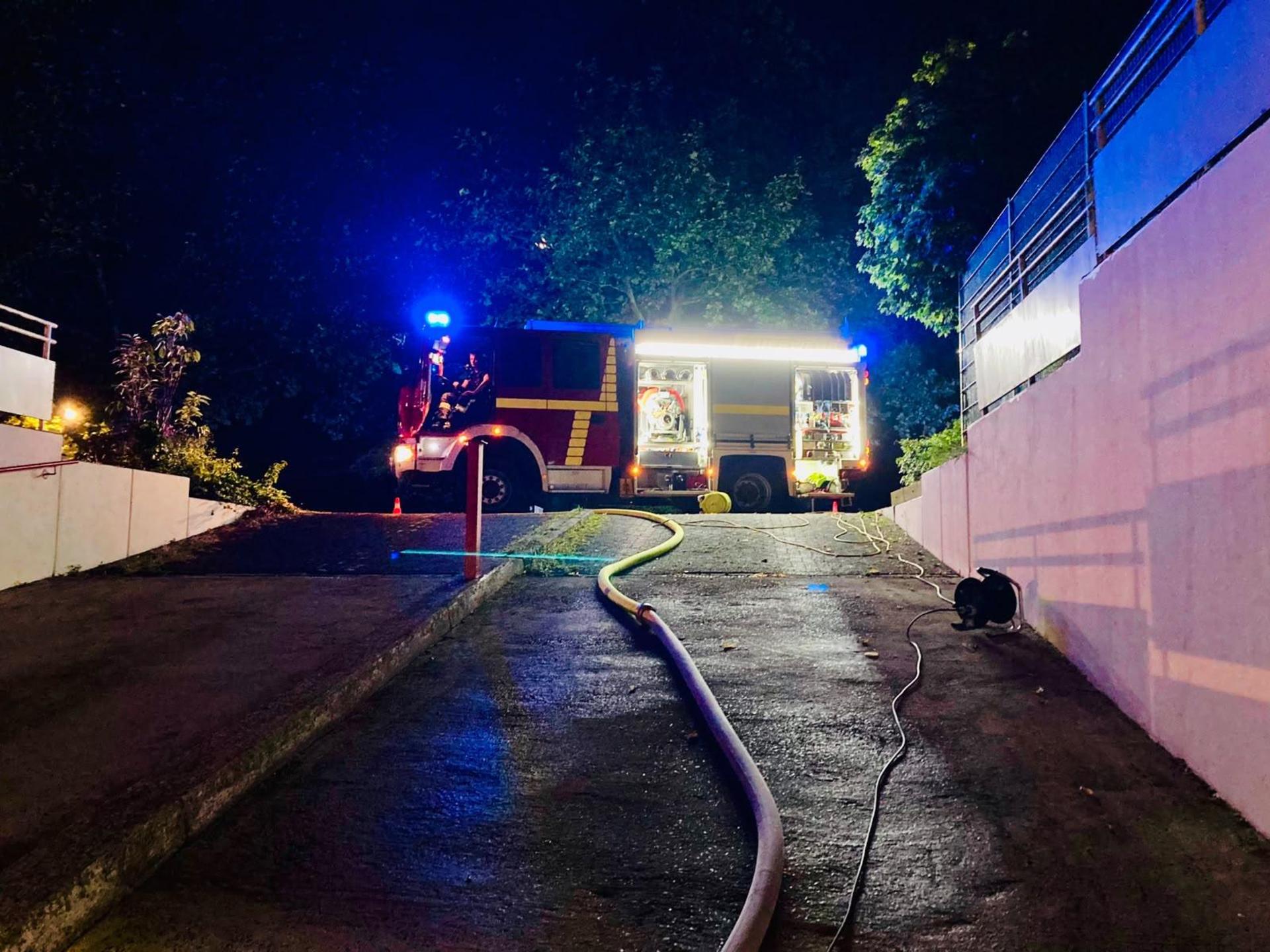Folgen des Unwetters: Die Feuerwehr im Einsatz. (Foto: Feuerwehr)