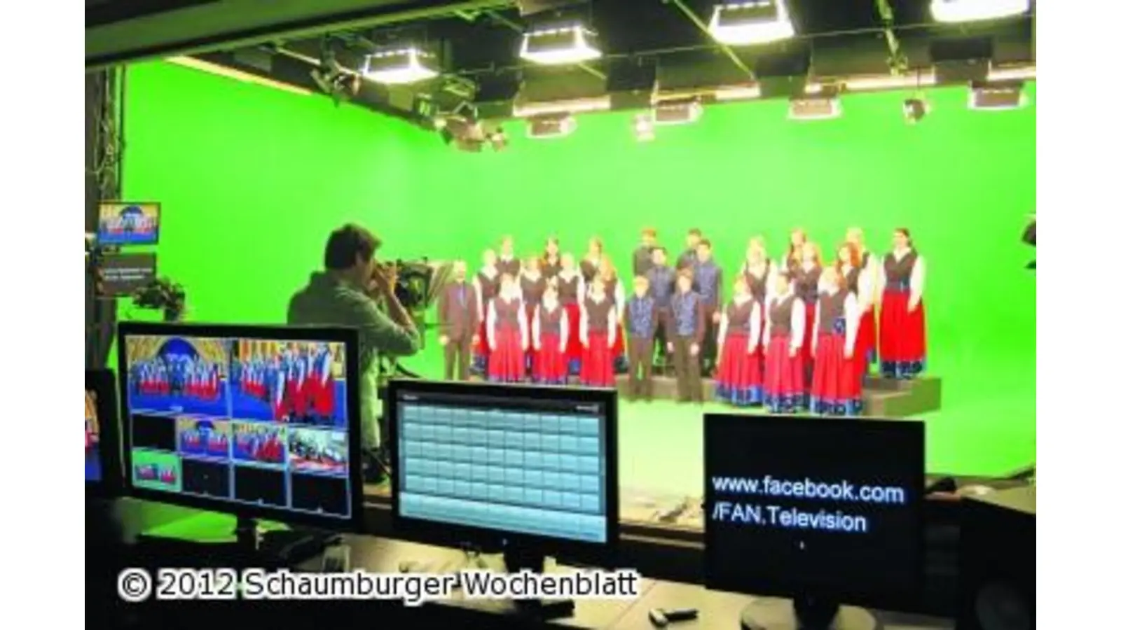 Fernsehaufzeichnung mit Schaumburger Jugendchor (Foto: hb)