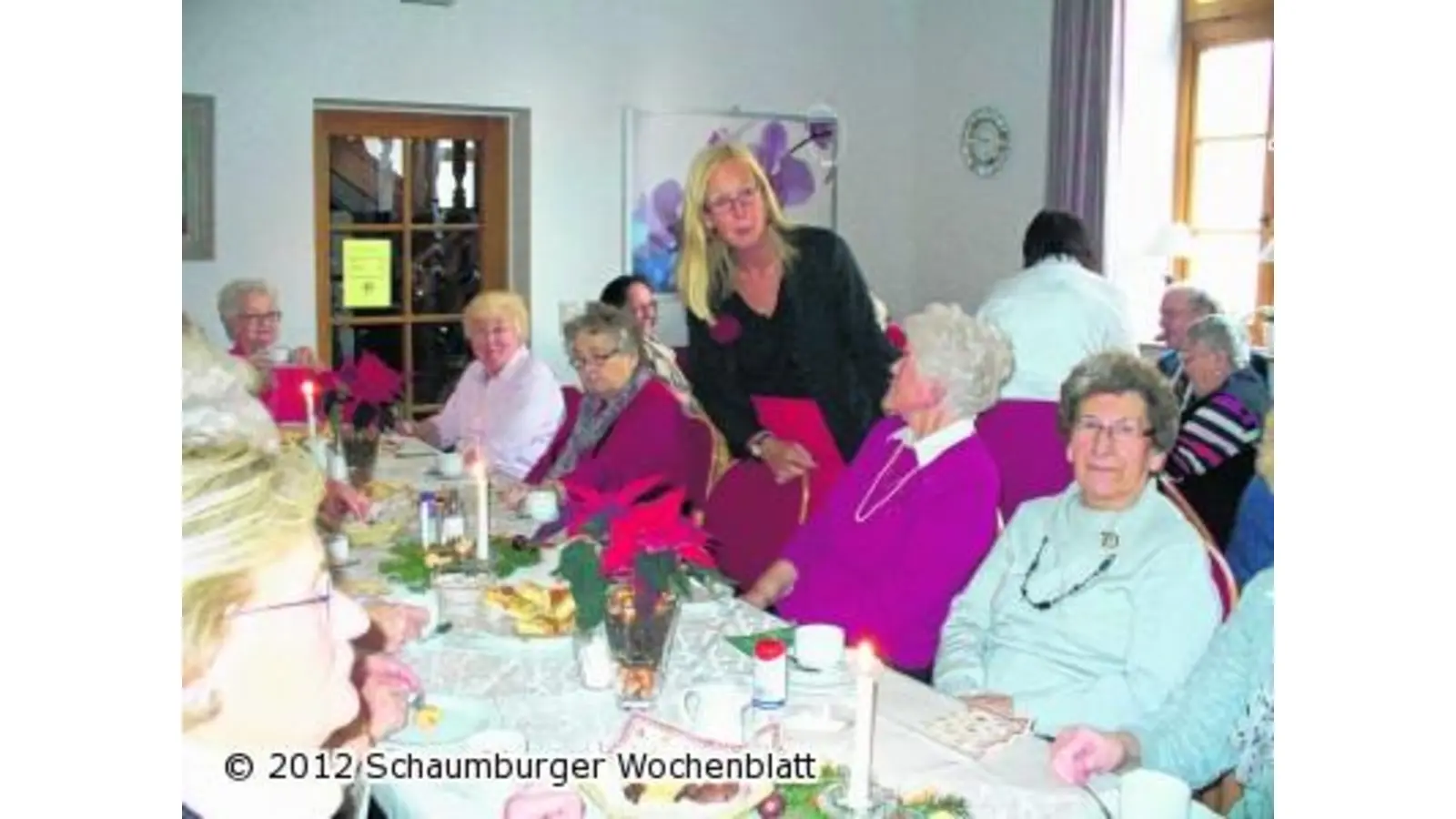 Gemütliche Adventsfeier in der Begegnungsstätte (Foto: hb)