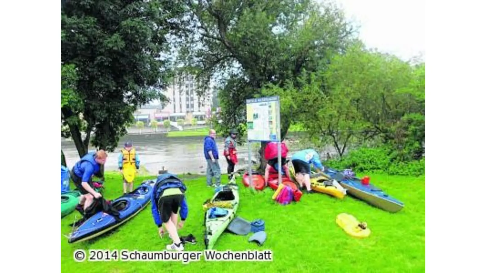 Nebel und Regen bei den Kanuten (Foto: ste)
