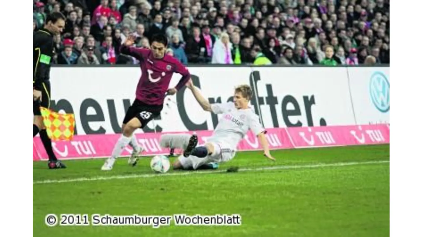 Hannover 96 verteidigt die Festung AWD-Arena auch gegen die Bayern (Foto: bb)