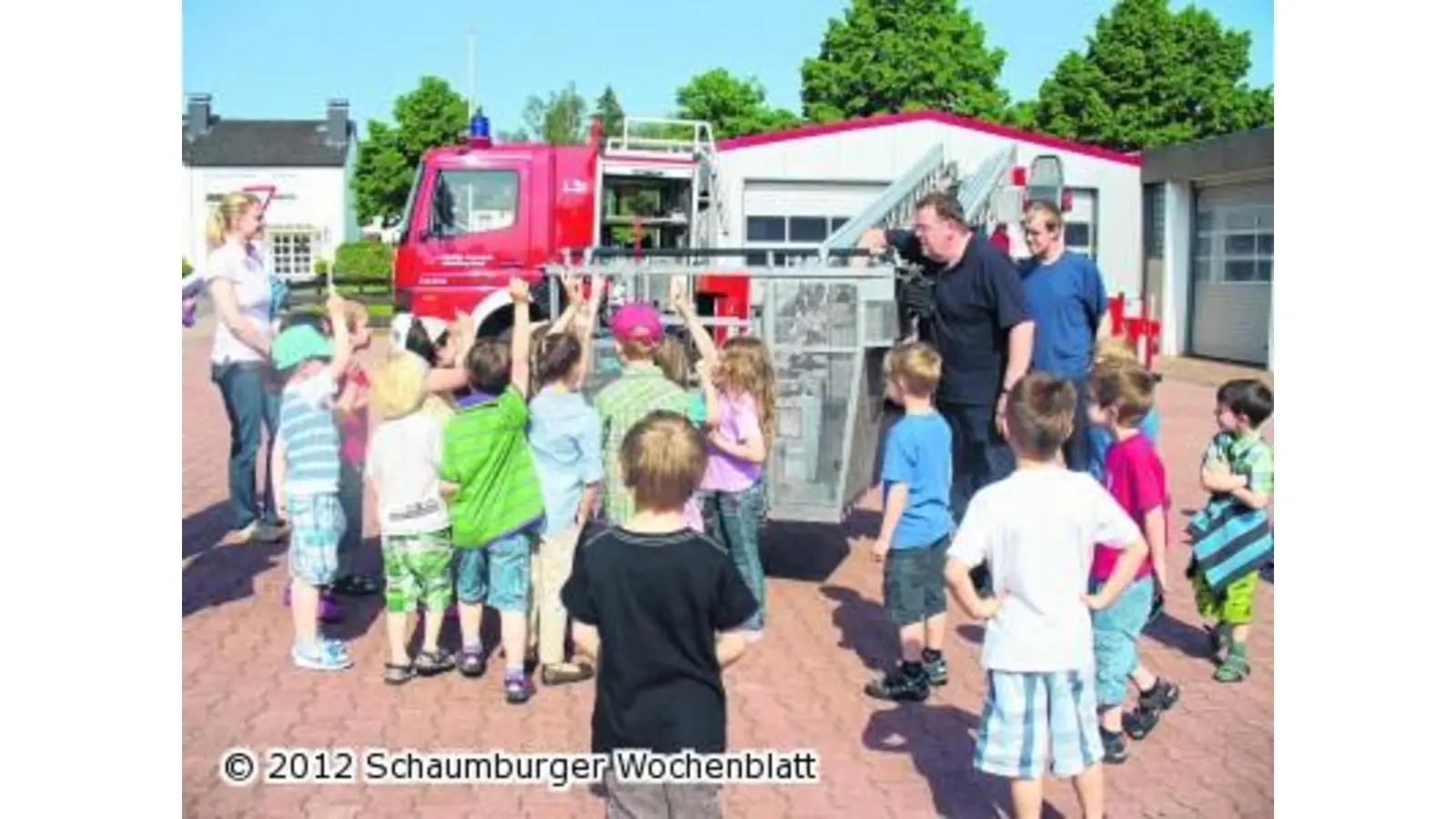 Drehleiter im Mittelpunkt (Foto: hb)