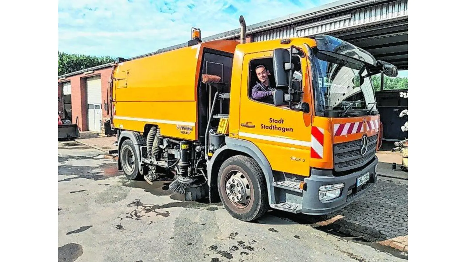 Bauhof unterstützt im Hochwassergebiet (Foto: red)