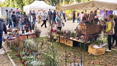 Vielfältigen Schmuck für das Hause bieten die farbenfrohen Stände. (Foto: gk)