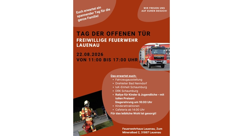 Das Plakat der Feuerwehr. (Foto: red)