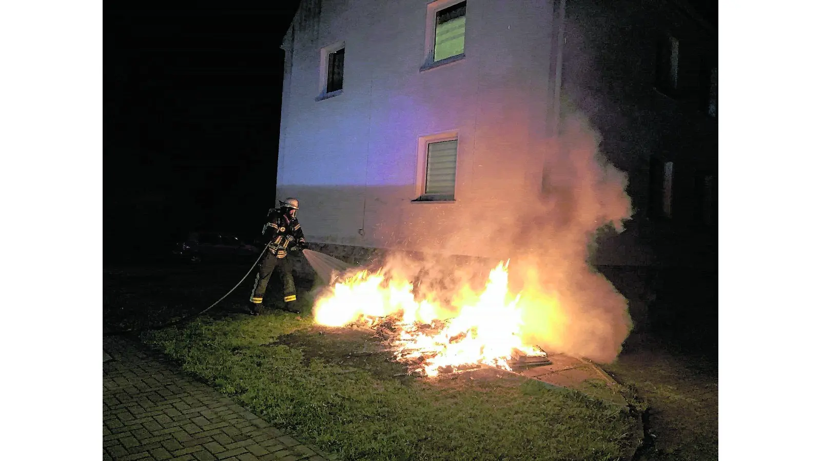 Und wieder hat es in Rinteln gebrannt (Foto: ste)
