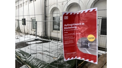 Aufzugtausch in Bückeburg - hier steht erst einmal bis mindestens Juli kein Aufzug zur Verfügung. (Foto: nd)