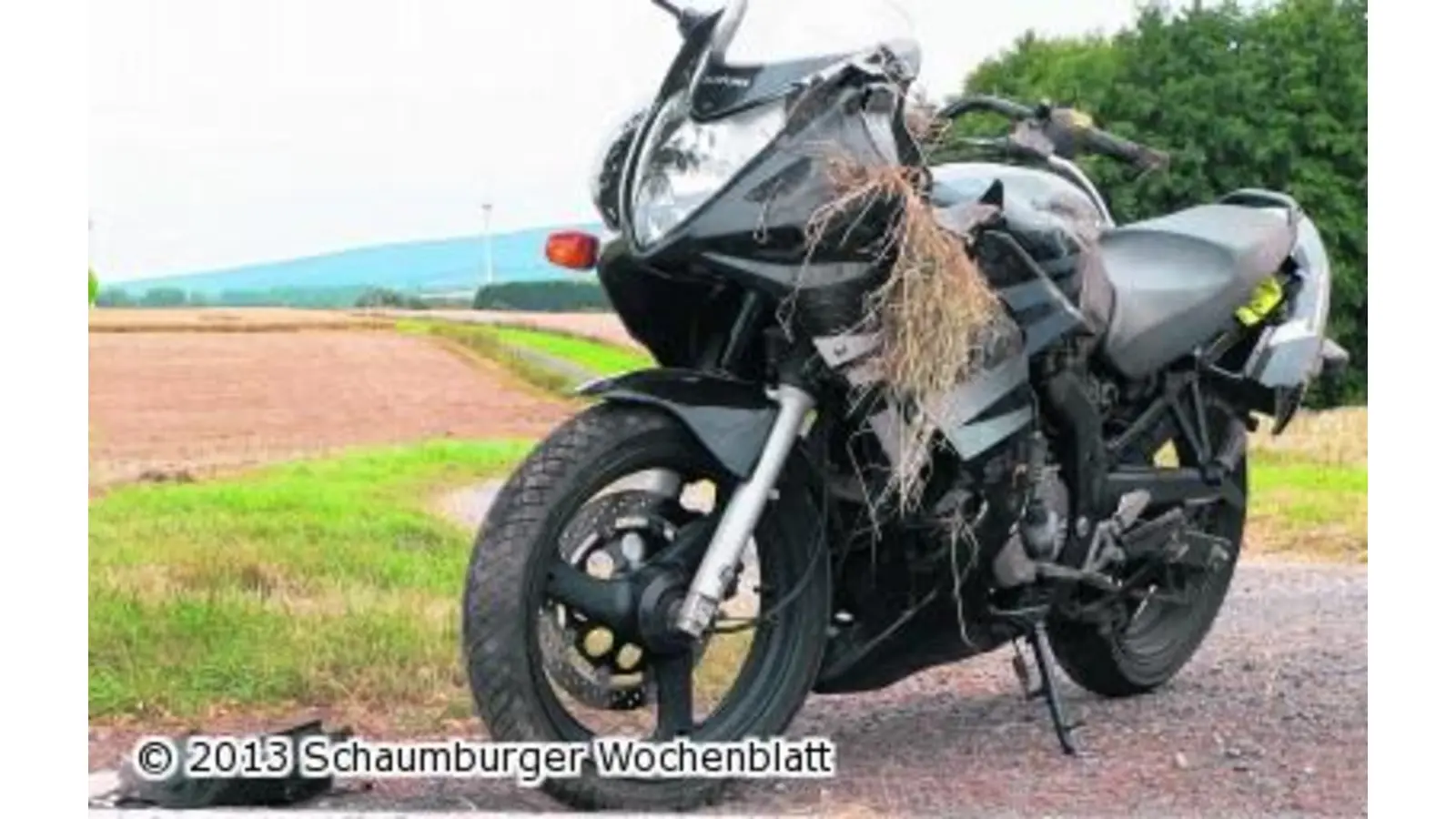 Schon wieder ein Motorradunfall (Foto: al)