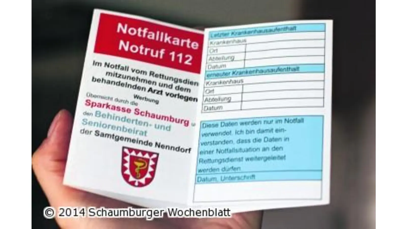 Wie im Notfall eine Pappkarte von großer Hilfe sein kann (Foto: jl)