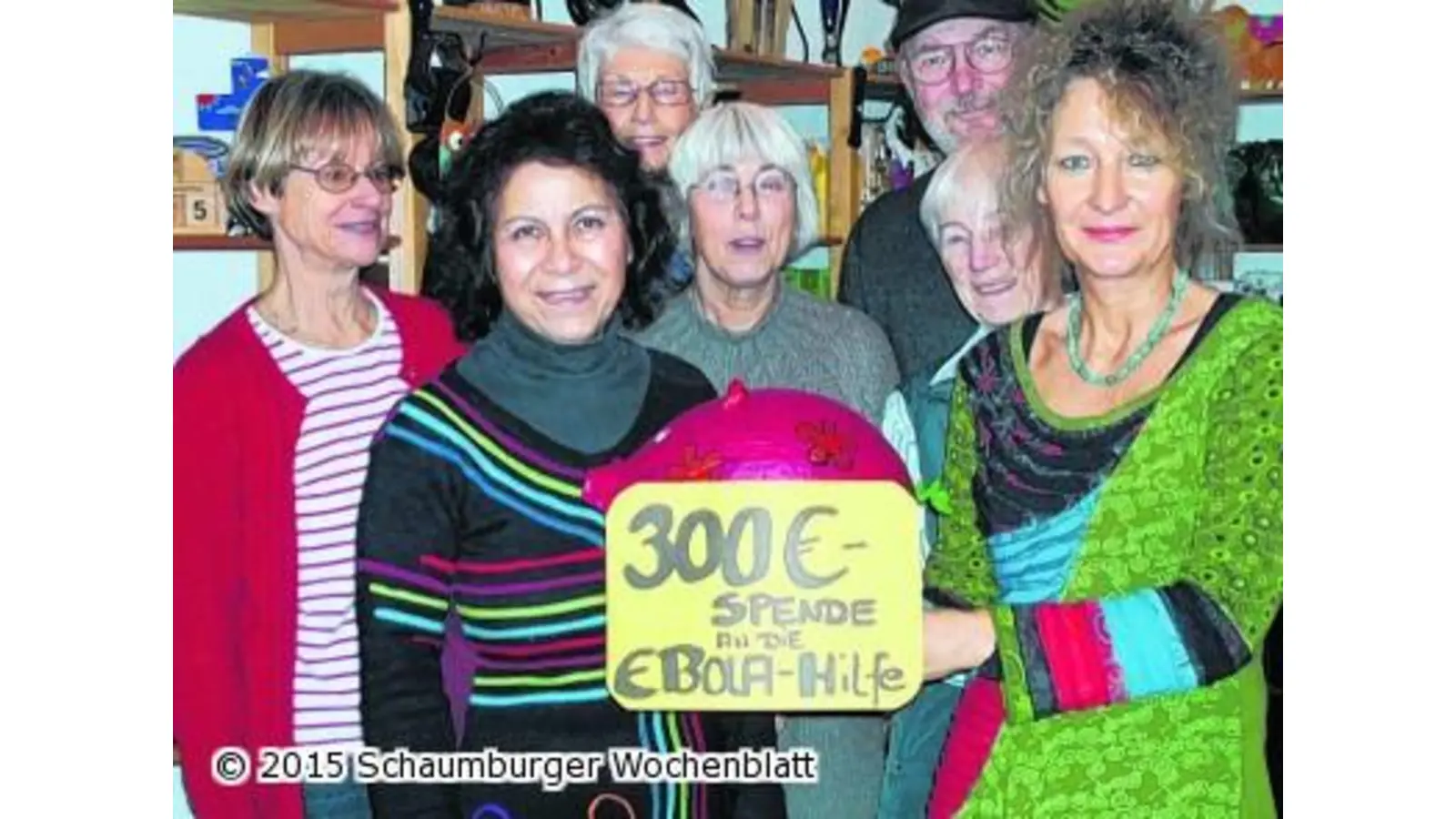 Spende für Ebola-Hilfe (Foto: ste)