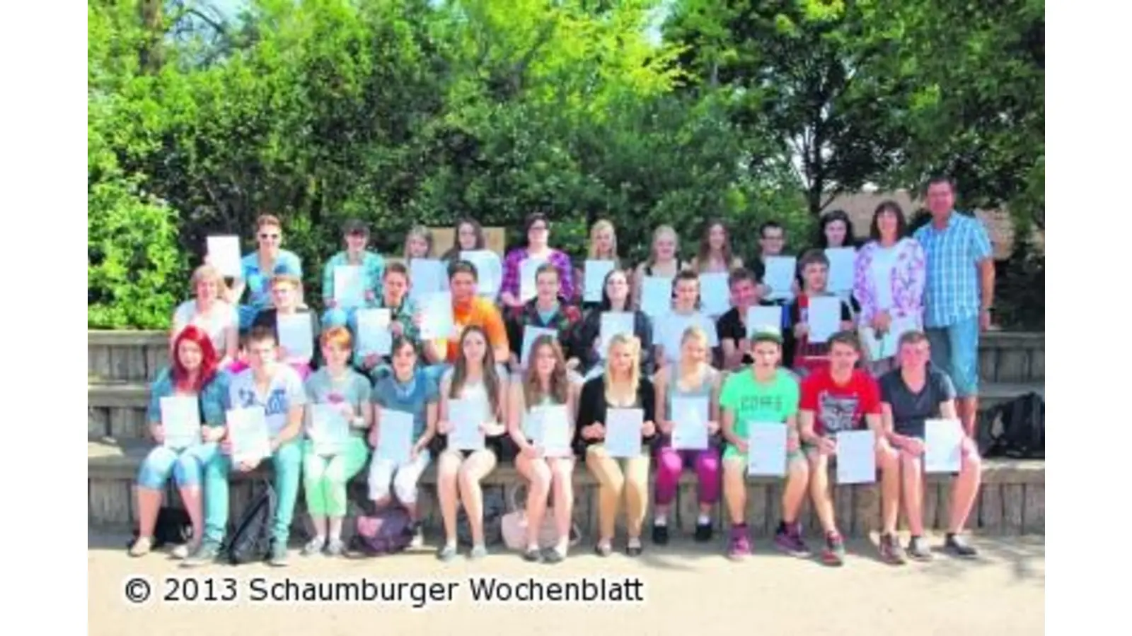 Zertifikate für Berufsenglisch an Schüler in Helpsen vergeben (Foto: jl)