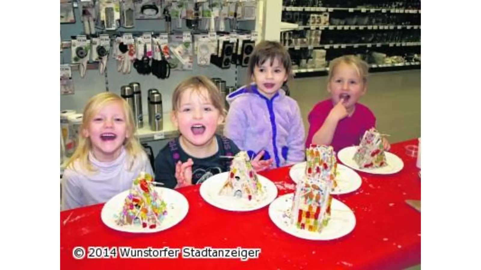 Kinder bauen echt süße Häuser (Foto: tau)