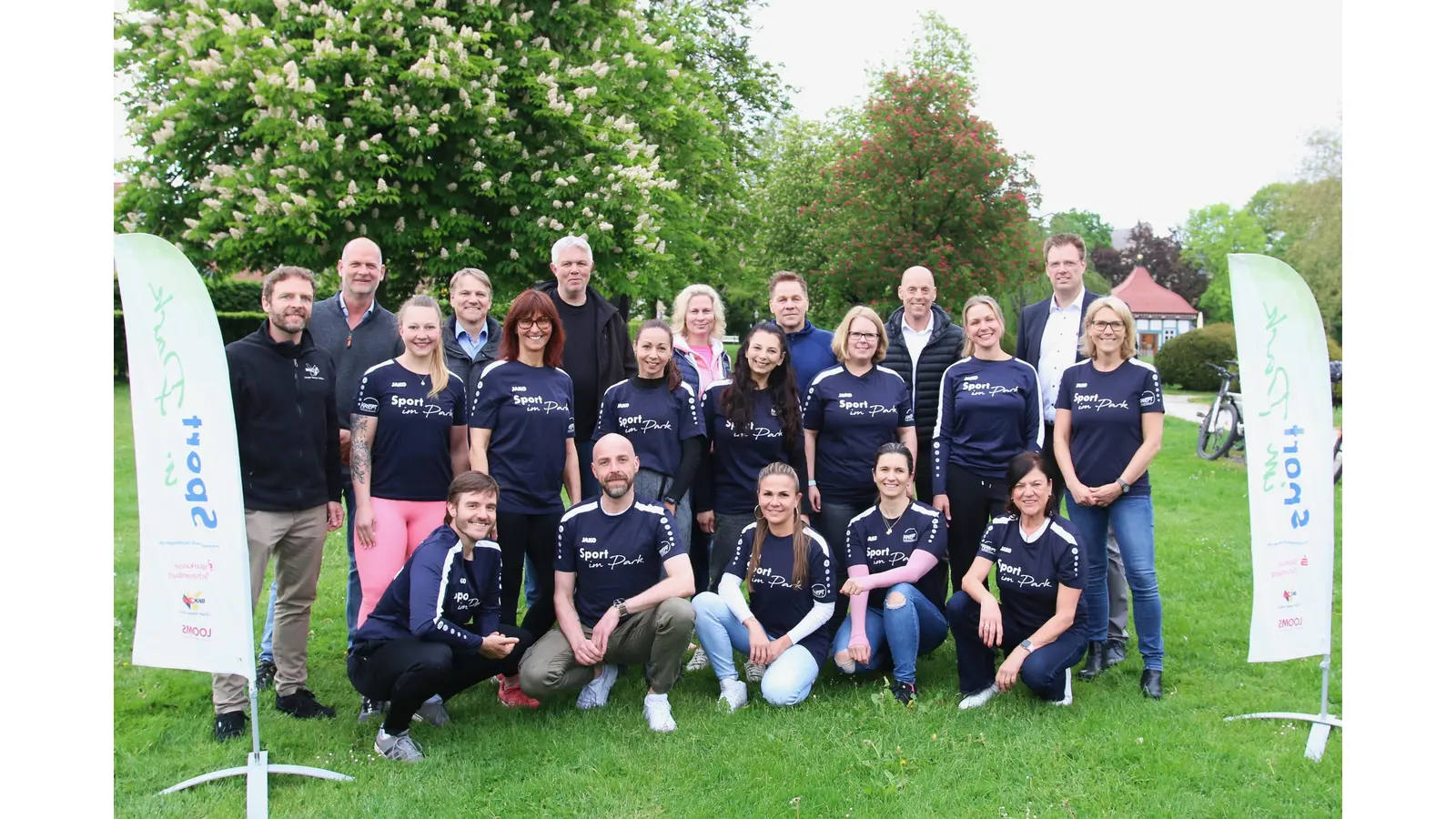 Organisatoren, Kursleiter und Sponsoren hoffen auf viele Teilnehmer bei „Sport im Park“.  (Foto: bb)