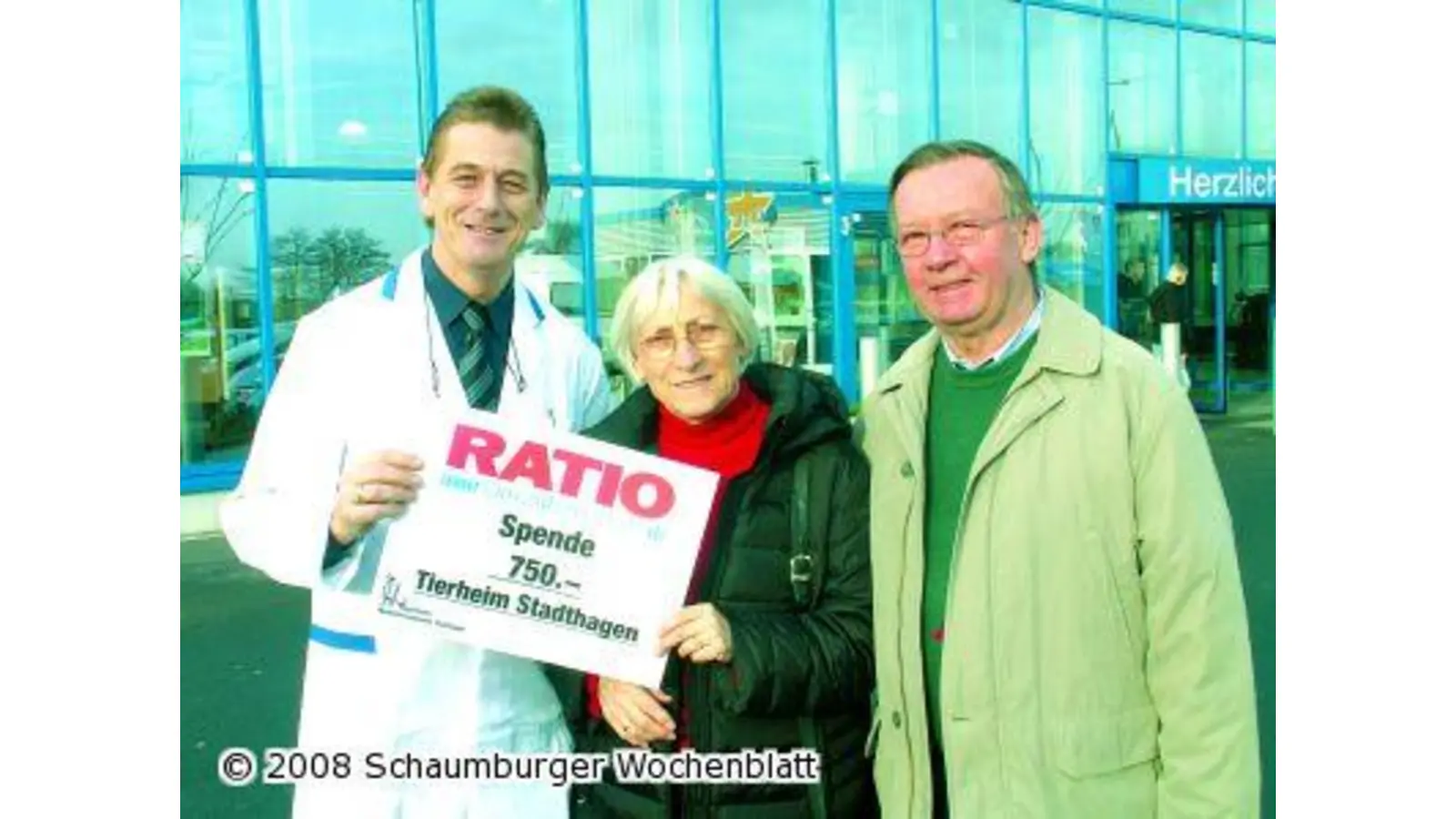 Jährliche Spende vom Ratio für herrenlose Tiere (Foto: mk)