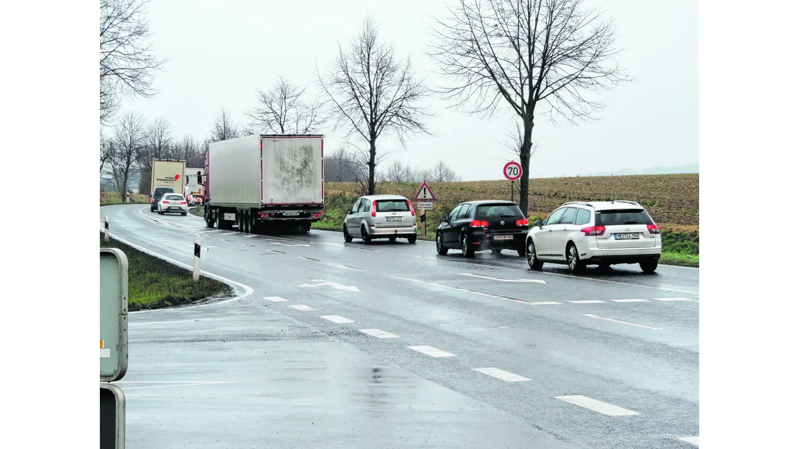 Unfall sorgt für Verkehrschaos (Foto: gr)