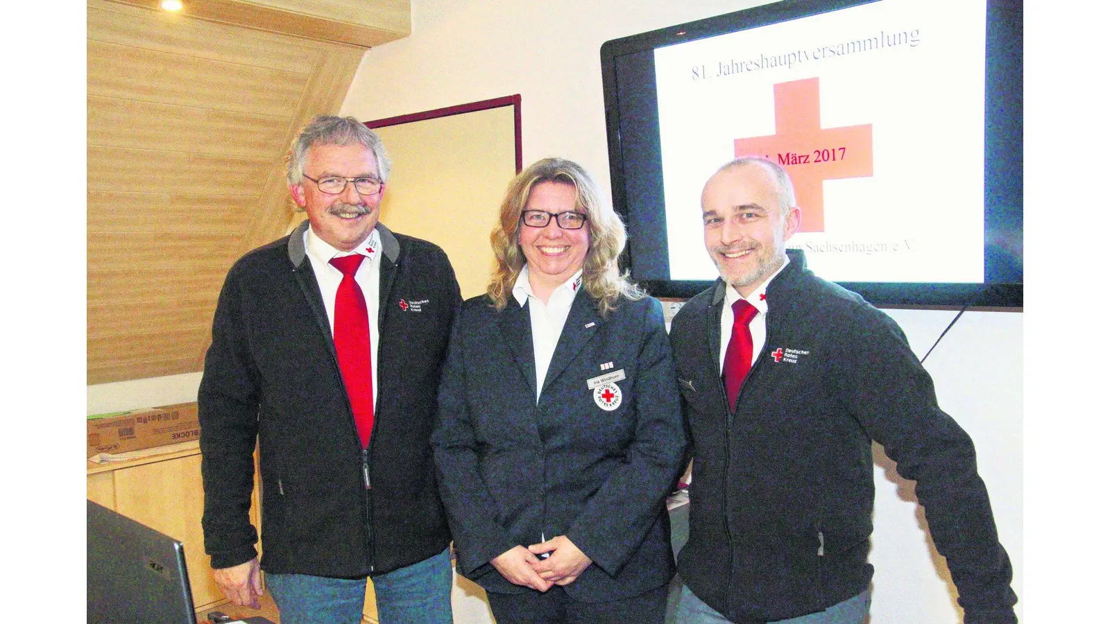 Der alte ist auch der neue Vorstand beim DRK (Foto: gi)