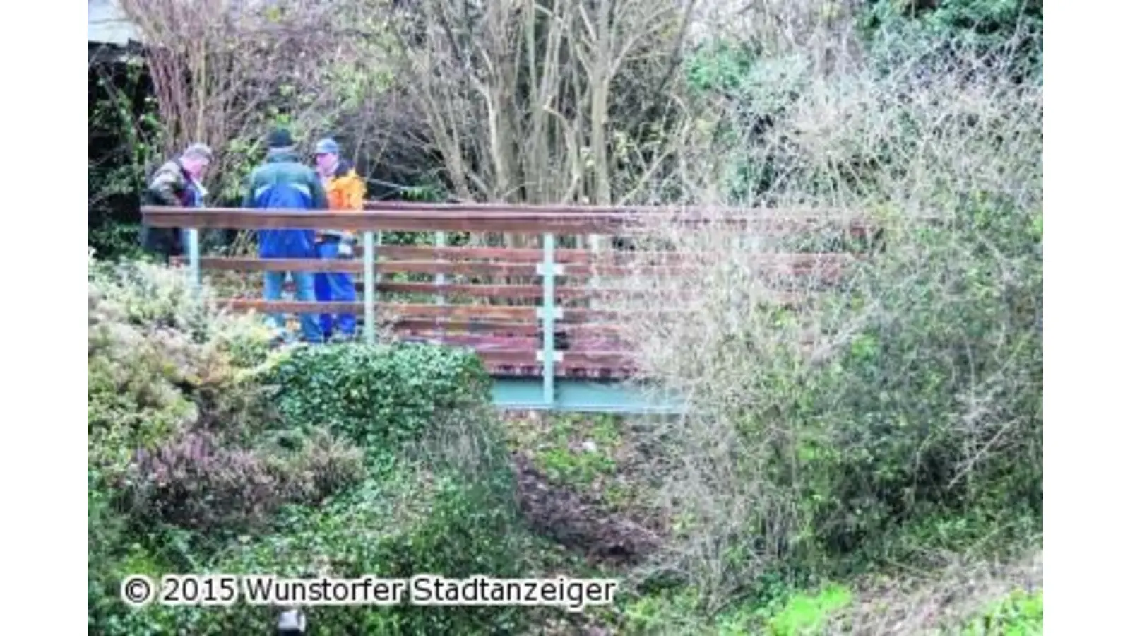 Neue Brücke an der Schlobbenriede (Foto: gi)