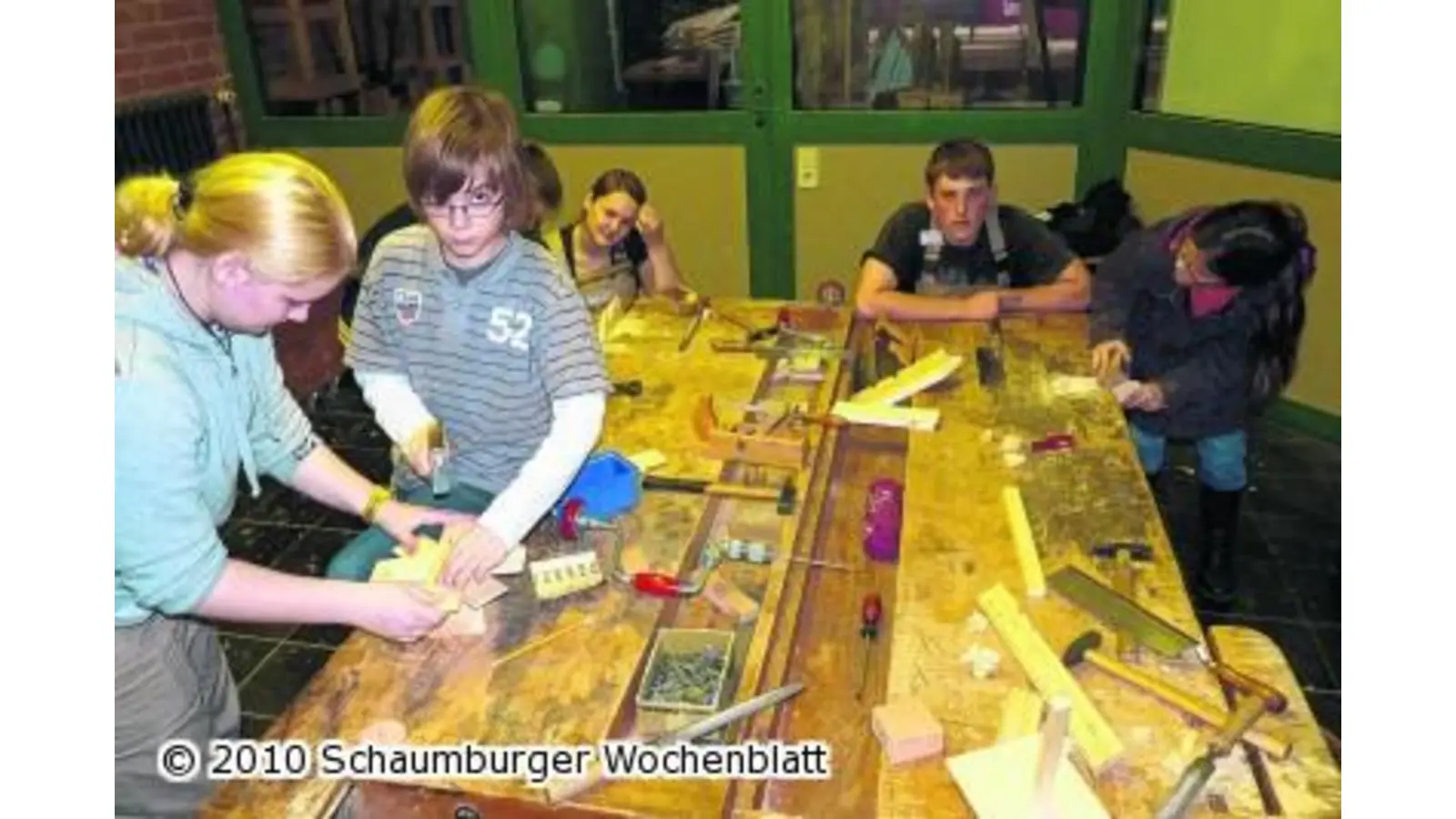 Wichtel wuseln in der Werkstatt (Foto: km)