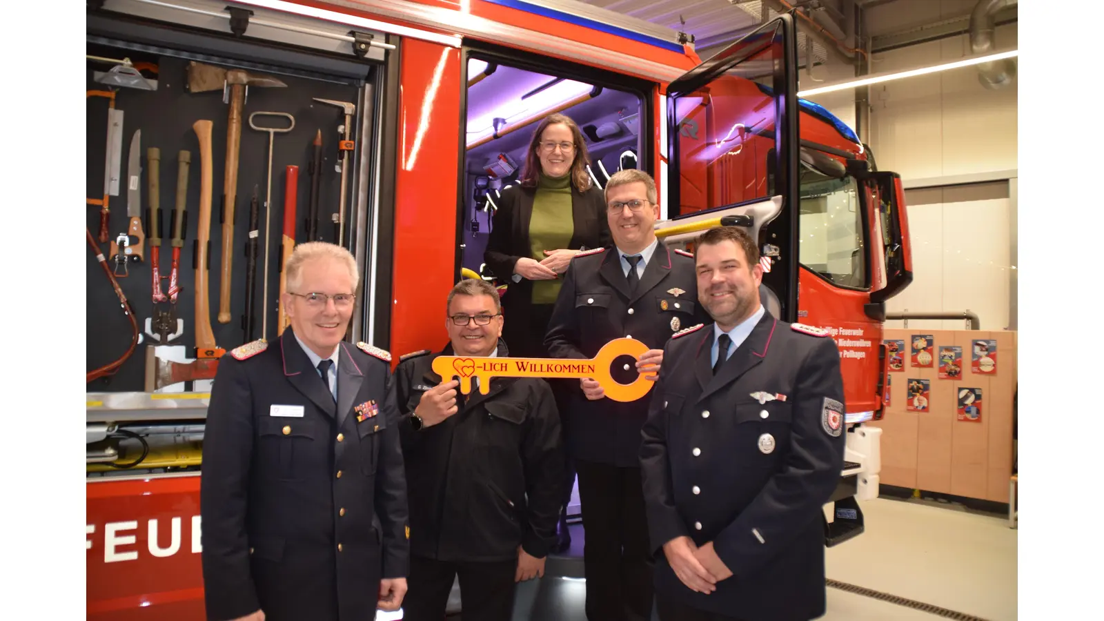 V.l.n.r.: Klaus-Peter Grote, Gregor Zimmermann, Aileen Borschke, Martin Möller-Lindenberg, Stefan Schneider. (Foto: ab)