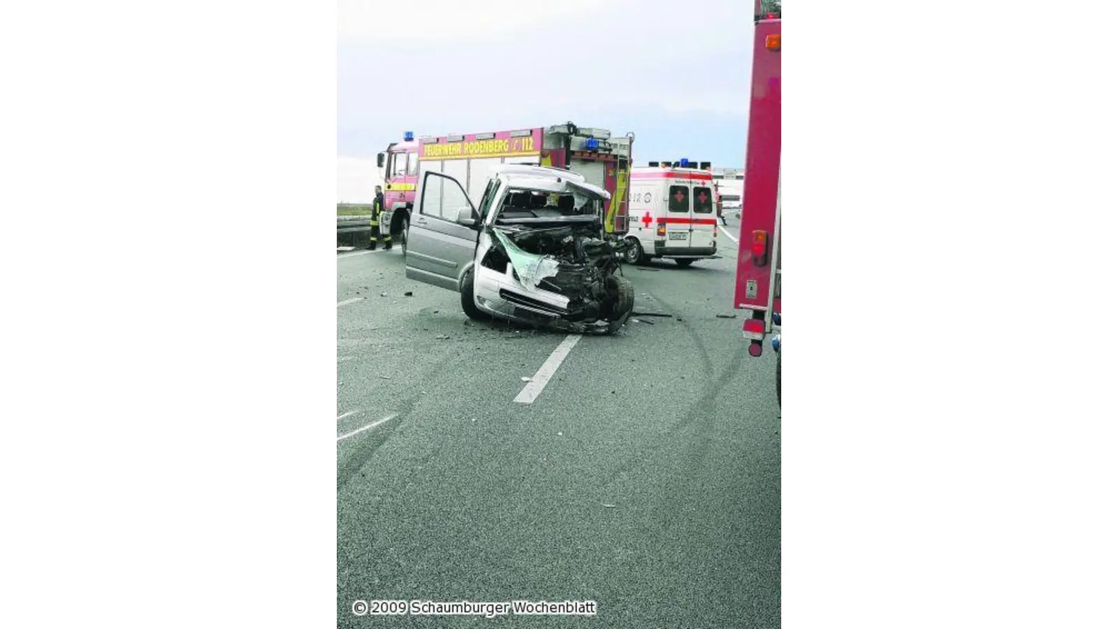Ungebremst in das Warnschild gerast (Foto: al)
