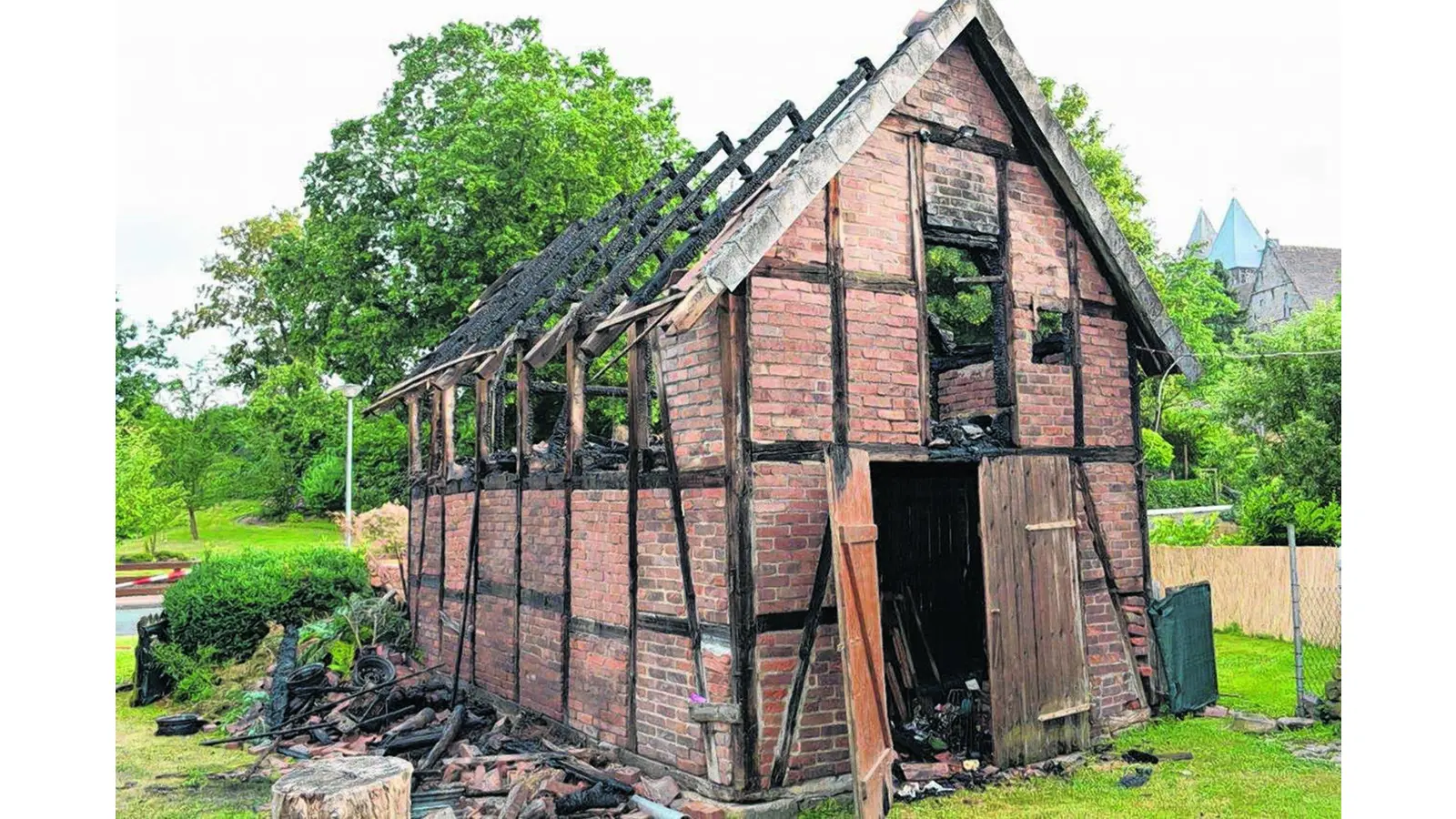 Brand in altem Backhaus (Foto: em)