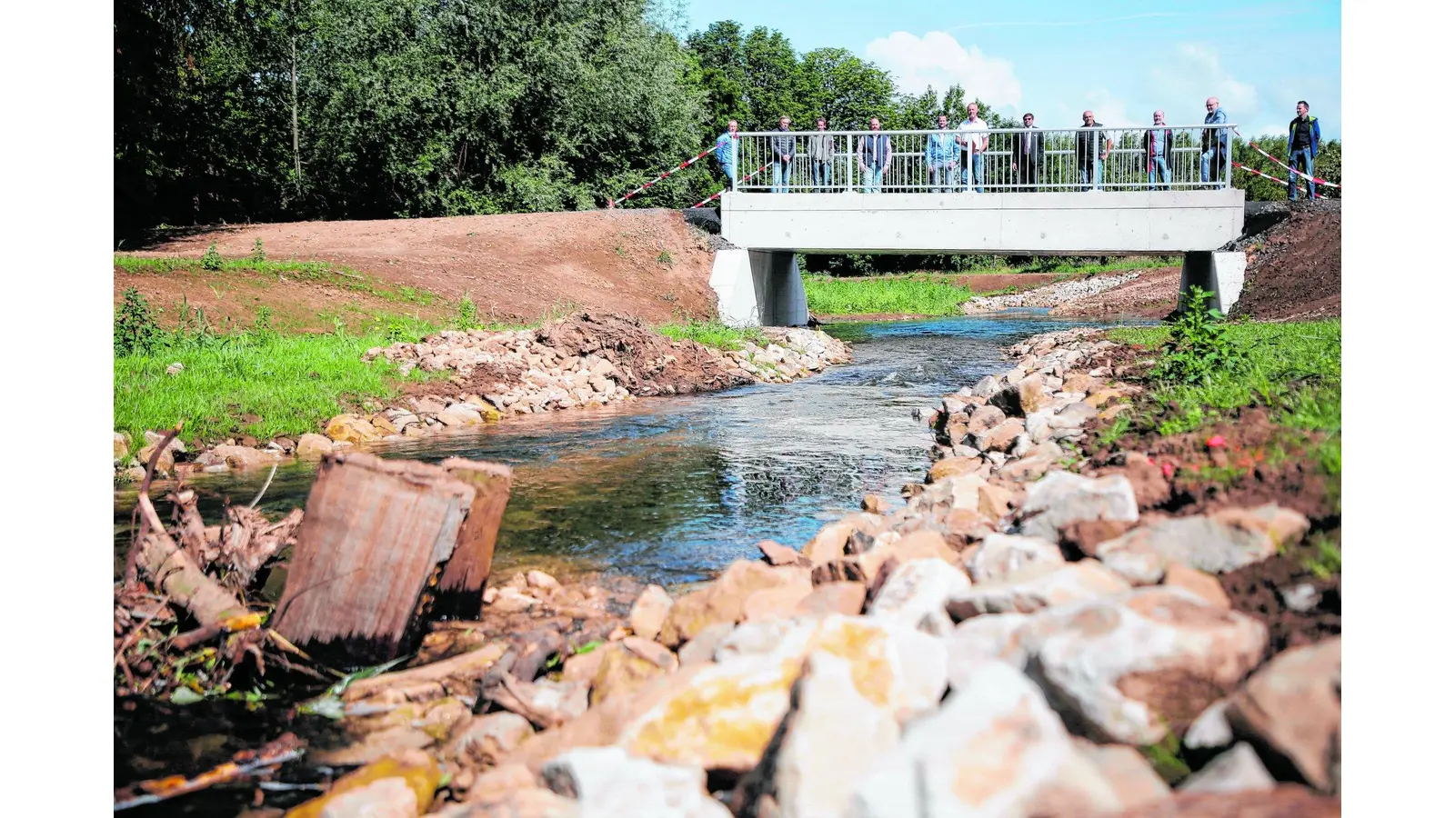 An der Aue wurde und wird fleißig gebaut (Foto: jl)